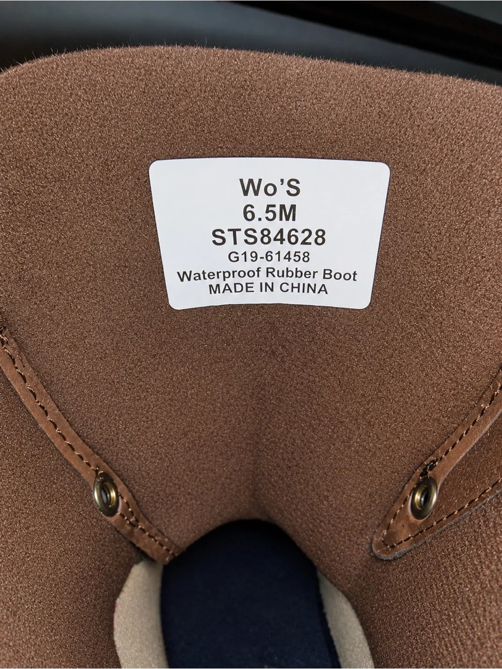 Sperry Women’s Waterproof Duck Boots – Brown/Navy – Size 6.5M
